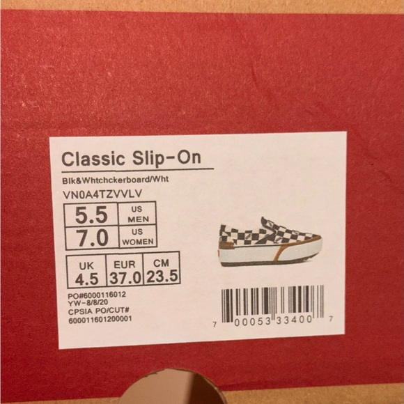 Vans Checkerboard Slip-On Sneakers - Picture 9 of 9